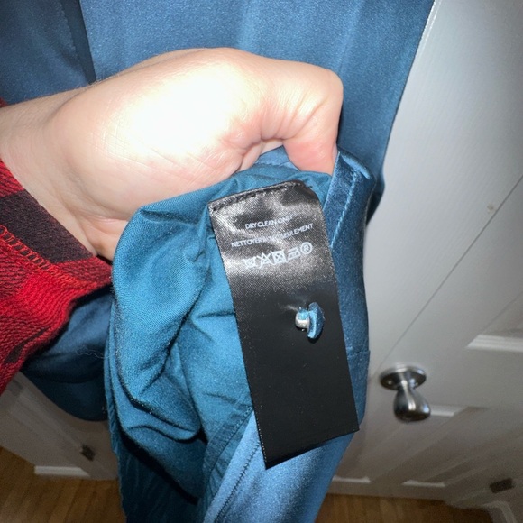 Anthropologie Silk Elegant Teal Sleeveless Dress - Picture 13 of 16